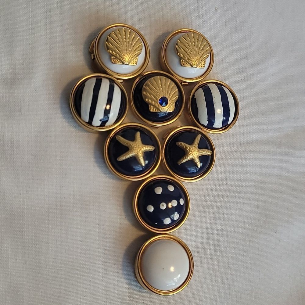 Nautical Button Covers
